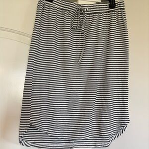3/$20 Tickled Teal Black and White Striped Mini Skirt